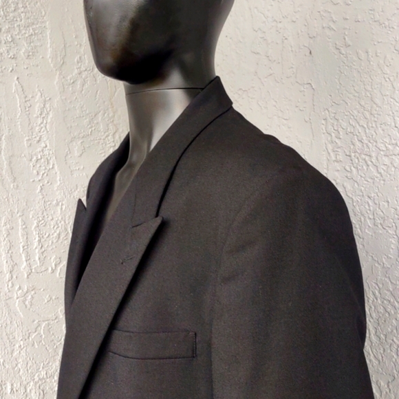 LANA MODA MEN'S PURE ITALIAN WOOL DOUBLE BREASTED LUXURY BLAZER - Picture 11 of 17